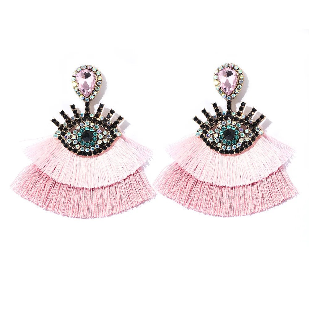 “Windows to the Soul” Tassel Earrings