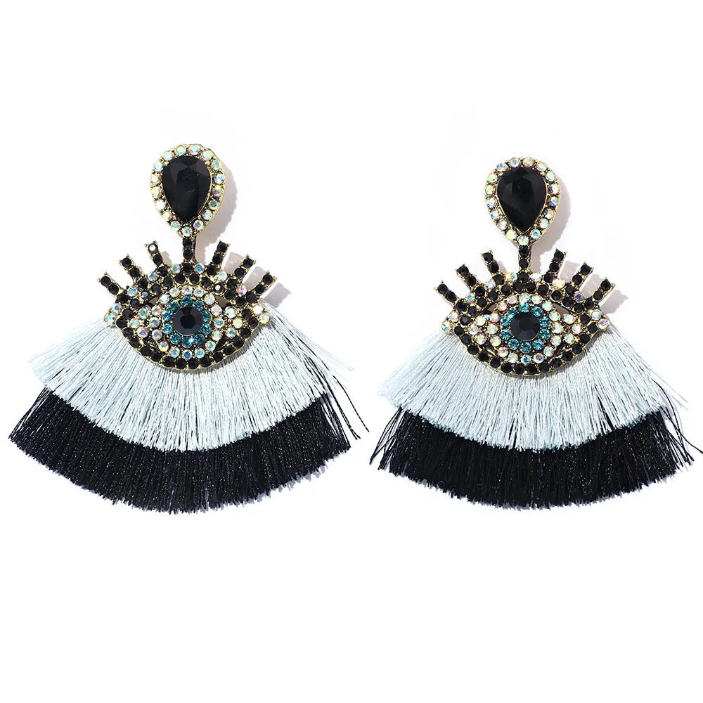 “Windows to the Soul” Tassel Earrings