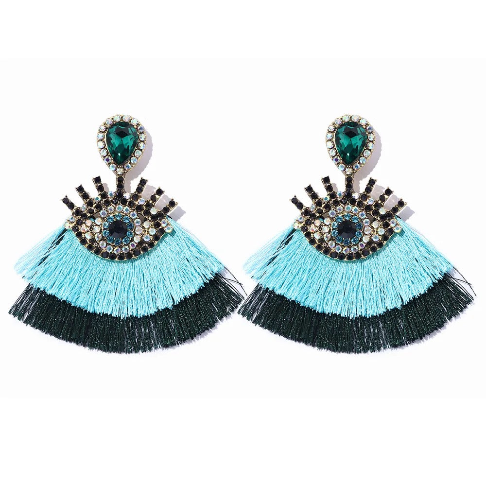 “Windows to the Soul” Tassel Earrings