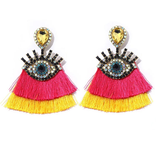 “Windows to the Soul” Tassel Earrings
