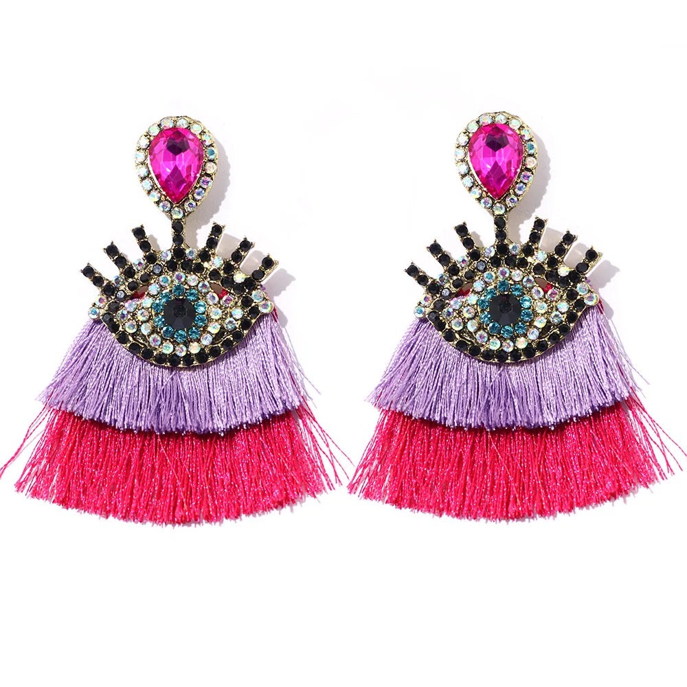 “Windows to the Soul” Tassel Earrings