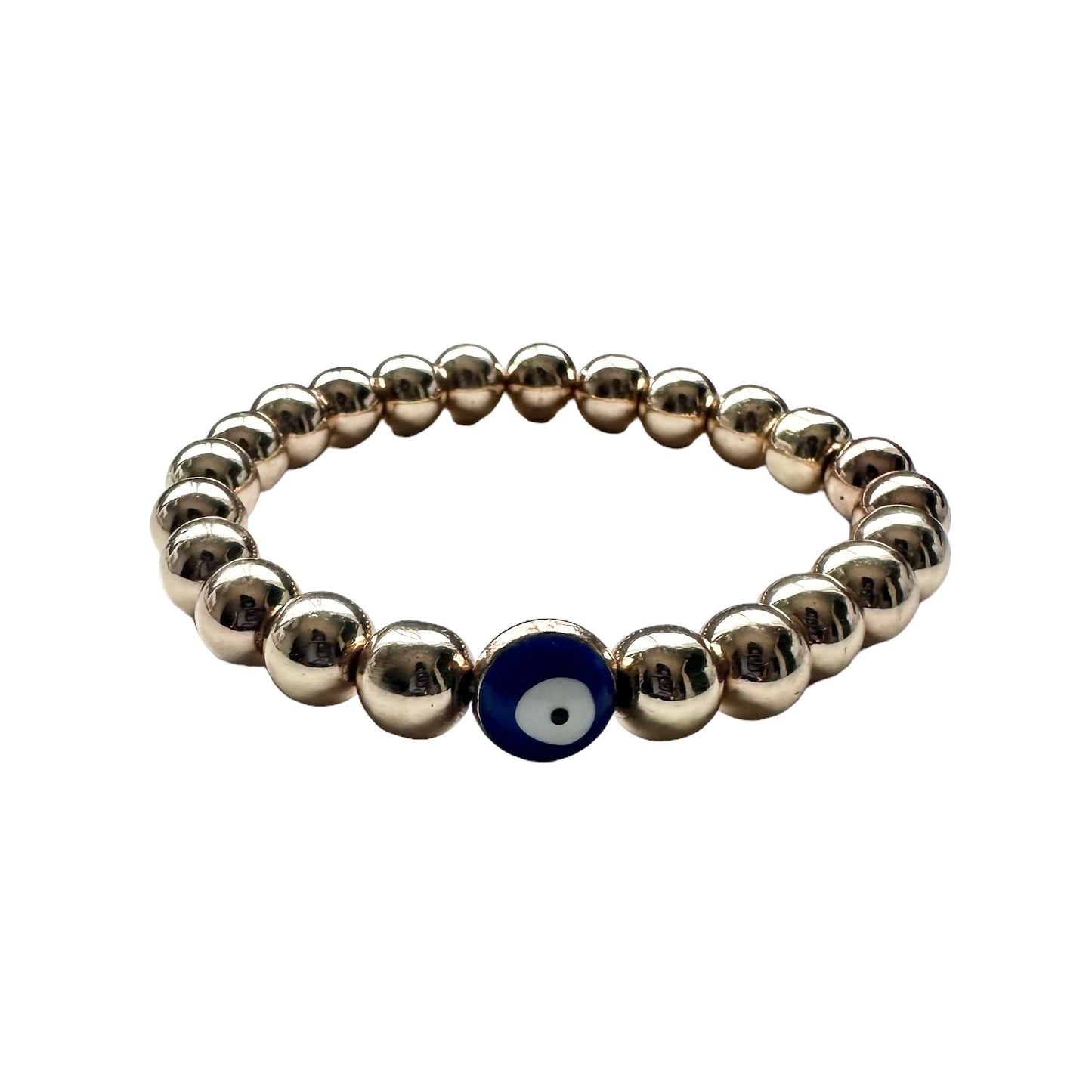 Metallic Evil Eye Bracelet