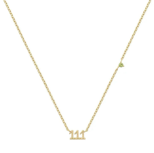 “I’ll Be Your Guide” Angel Number Necklace