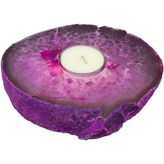 Agate Slab Candle Holder - Love & Light Jewels