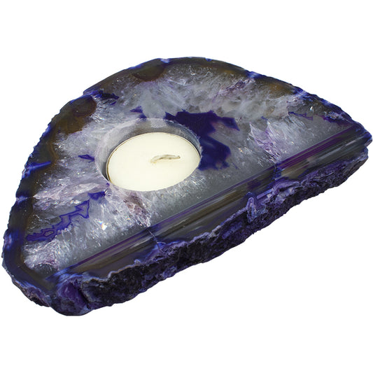 Agate Slab Candle Holder - Love & Light Jewels