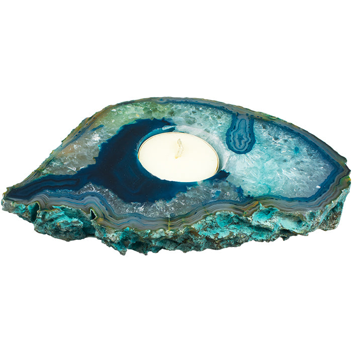 Agate Slab Candle Holder - Love & Light Jewels