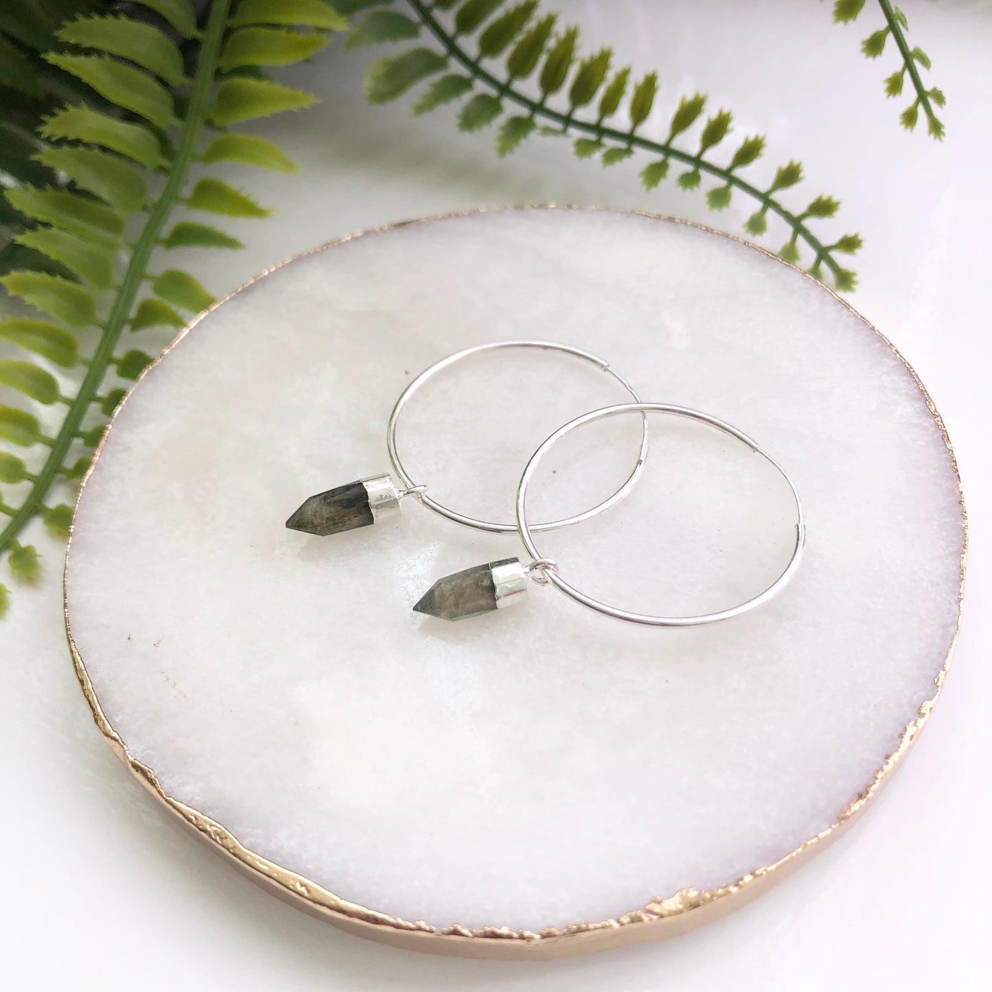Sterling Silver Pendulum Hoops - Love & Light Jewels