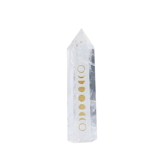 Moon Phases Crystal Point