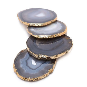 Natural Agate Drink Coasters - Love & Light Jewels