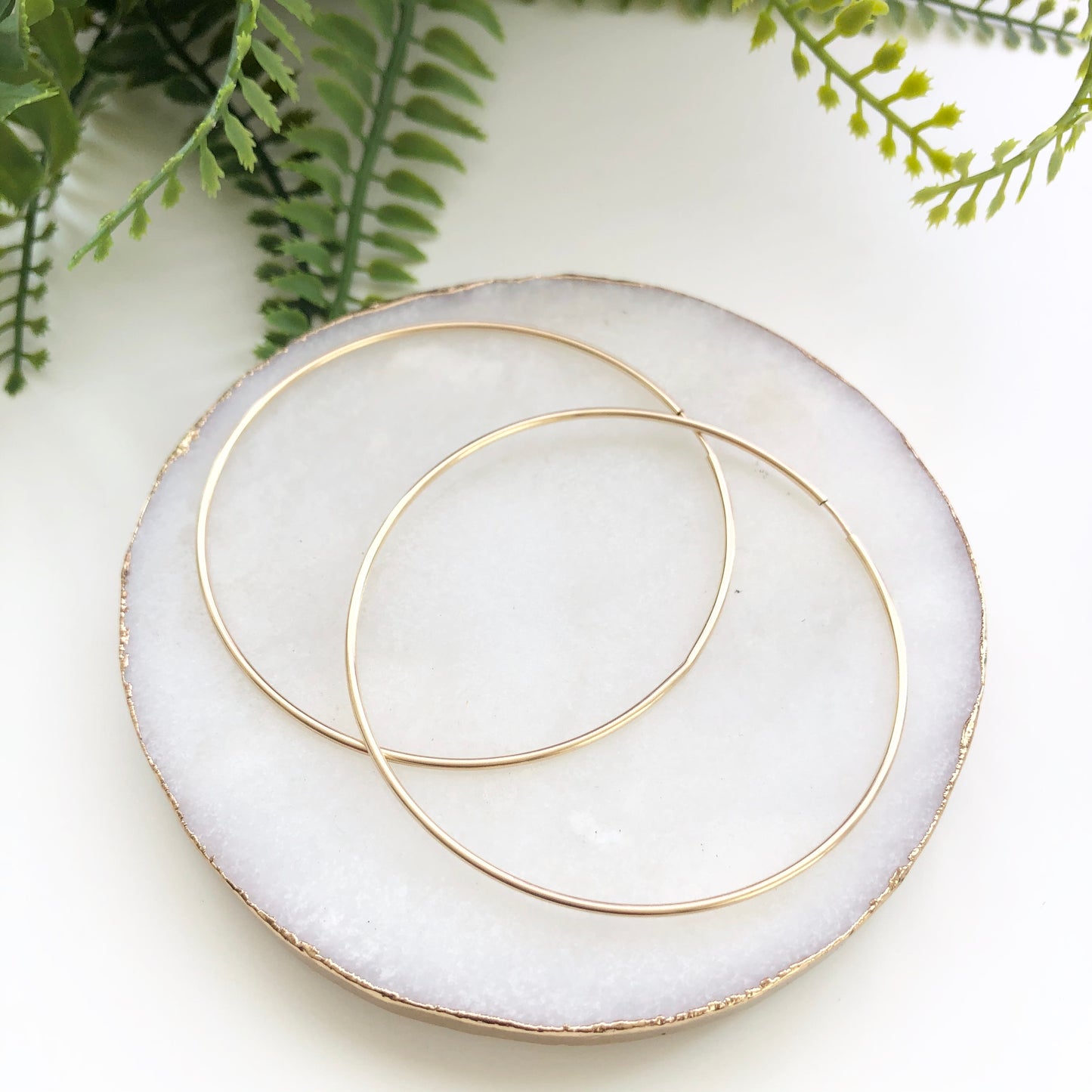 14K Gold Filled Infinity Hoops - Love & Light Jewels