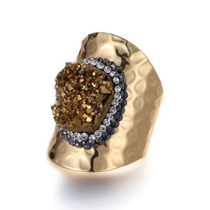 Show Stopper Druzy Cocktail Ring - Love & Light Jewels