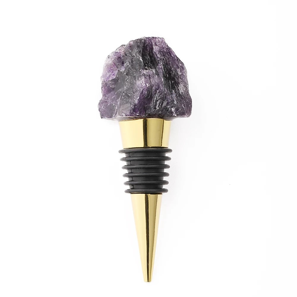 Raw Crystal Wine Stopper
