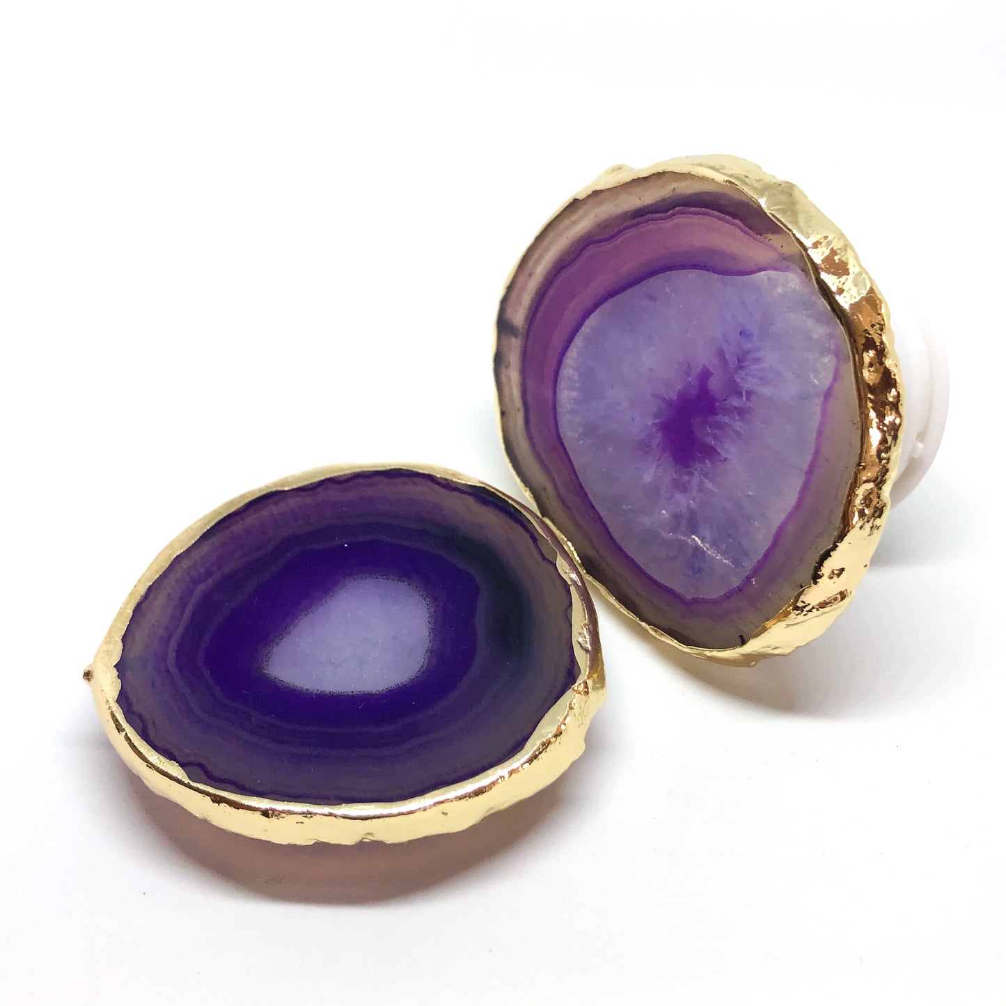 Agate Phone Grip - Gold Trim - Love & Light Jewels