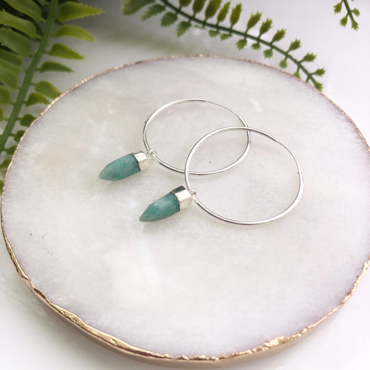 Sterling Silver Pendulum Hoops - Love & Light Jewels