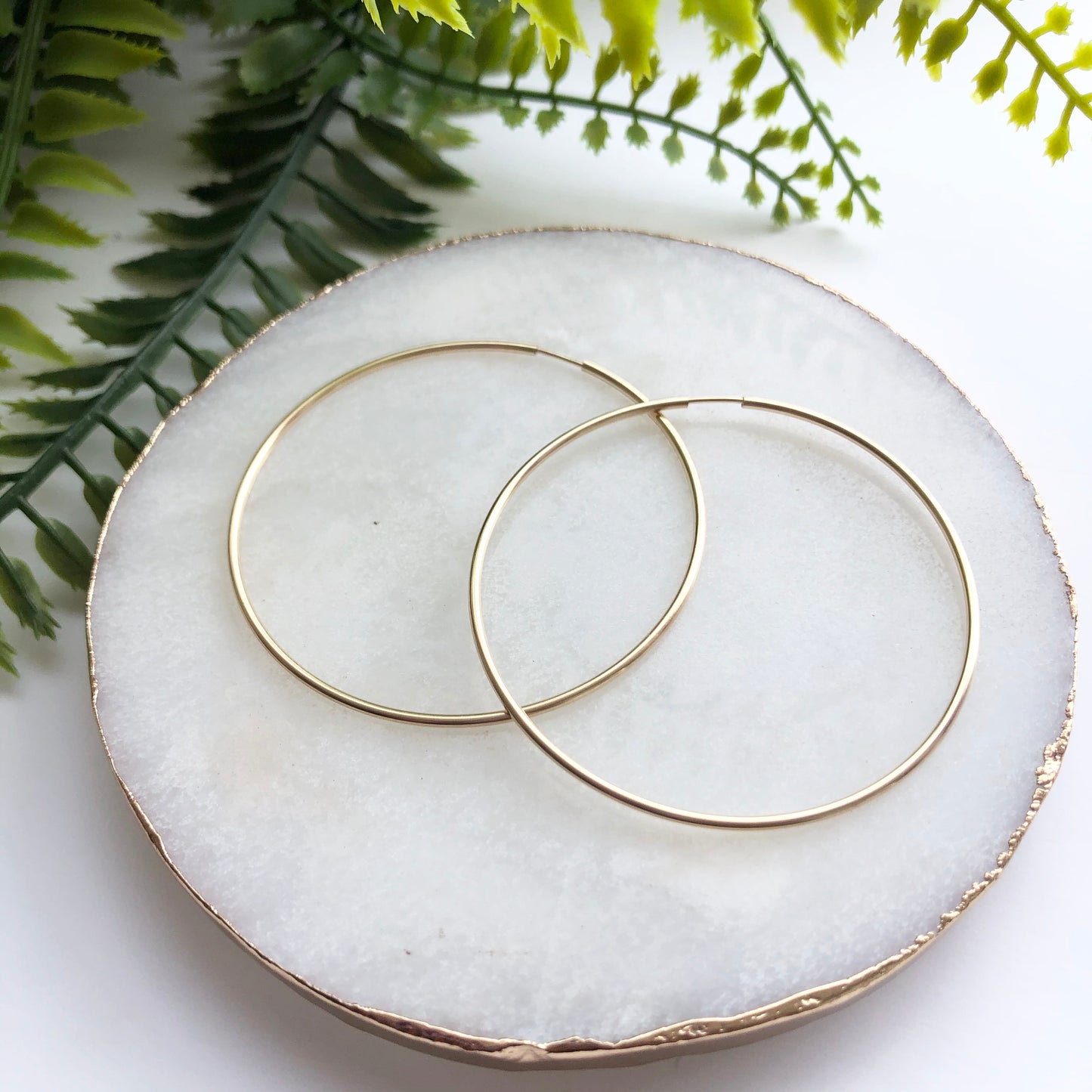 14K Gold Filled Infinity Hoops - Love & Light Jewels