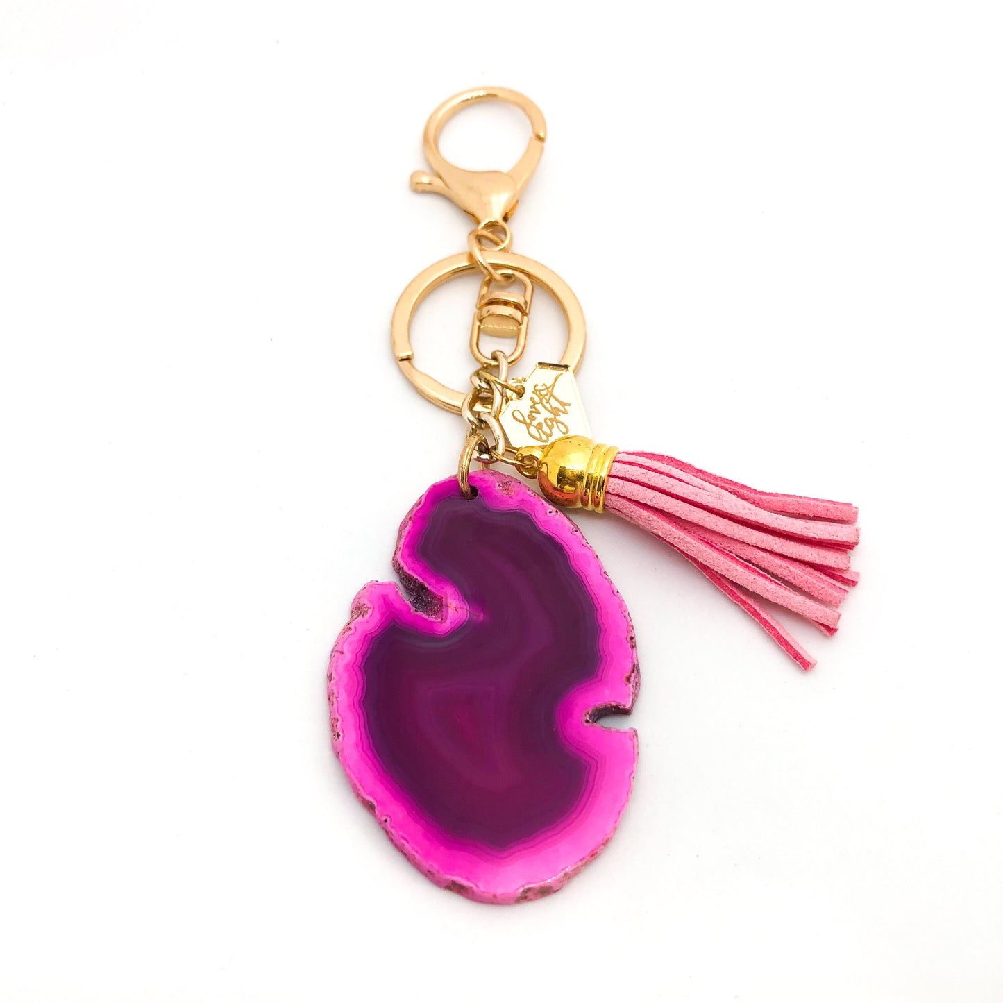 Agate Slice Keychain - Love & Light Jewels