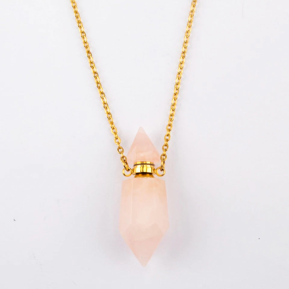 Aroma Gem Necklace - Crystal Point - Love & Light Jewels