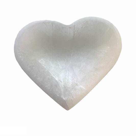 Selenite Charging Bowl - Heart