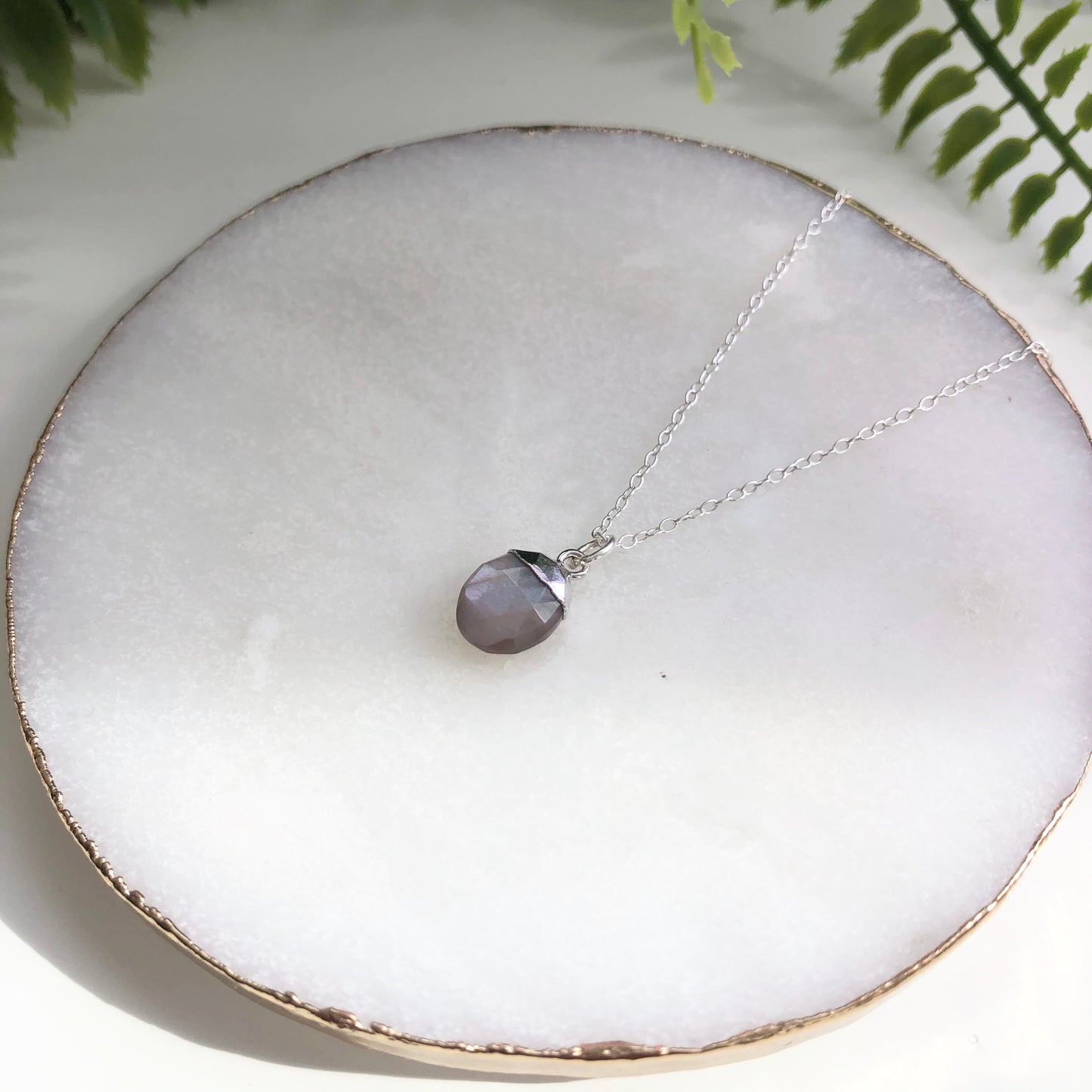 Sterling Silver Snow Pea Necklace