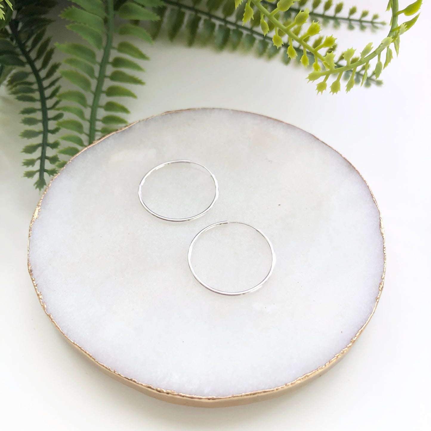 Sterling Silver Infinity Hoops - Love & Light Jewels