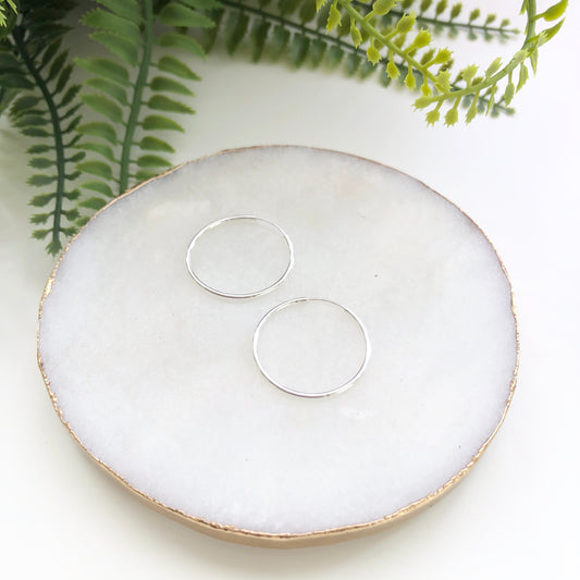 Sterling Silver Infinity Hoops - Love & Light Jewels