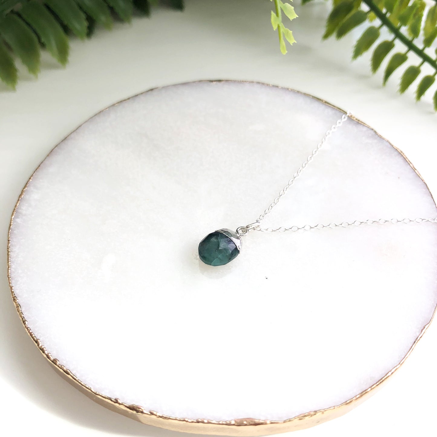 Sterling Silver Snow Pea Necklace
