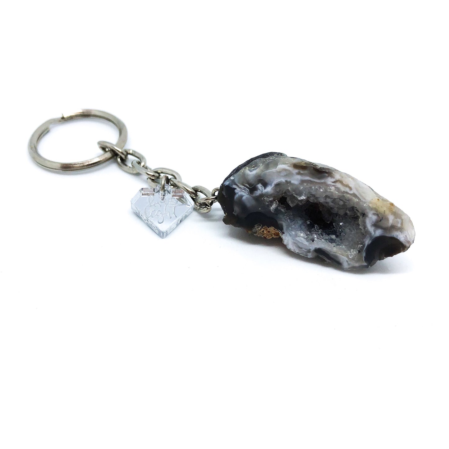 Agate Geode Keychain - Love & Light Jewels