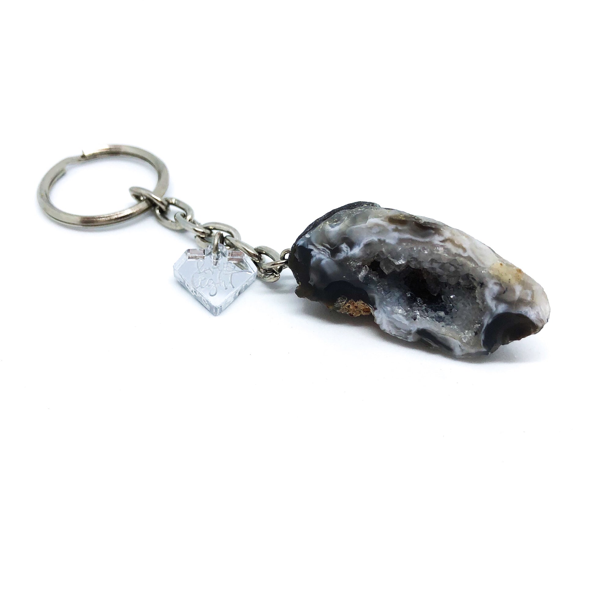 Agate Geode Keychain - Love & Light Jewels