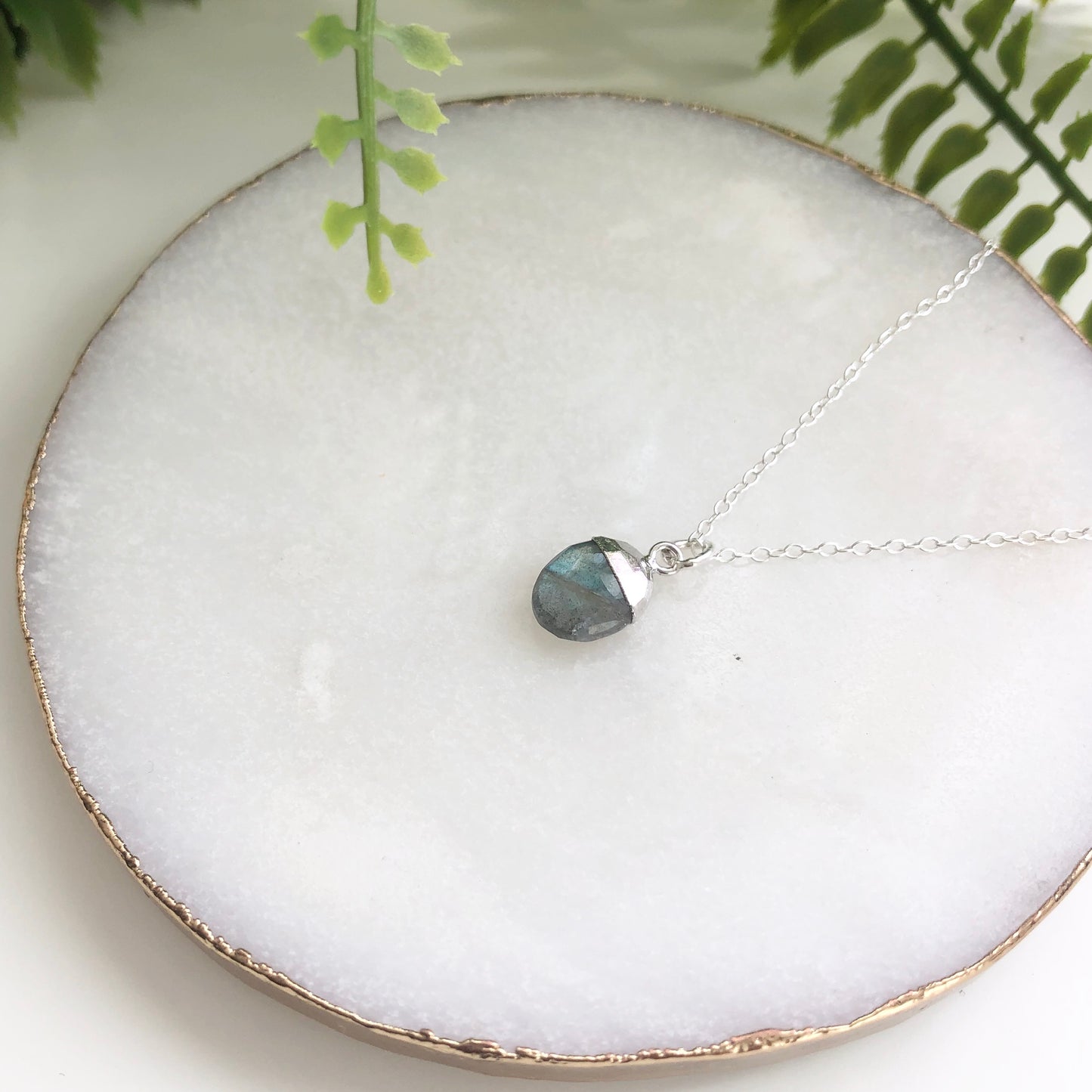Sterling Silver Snow Pea Necklace