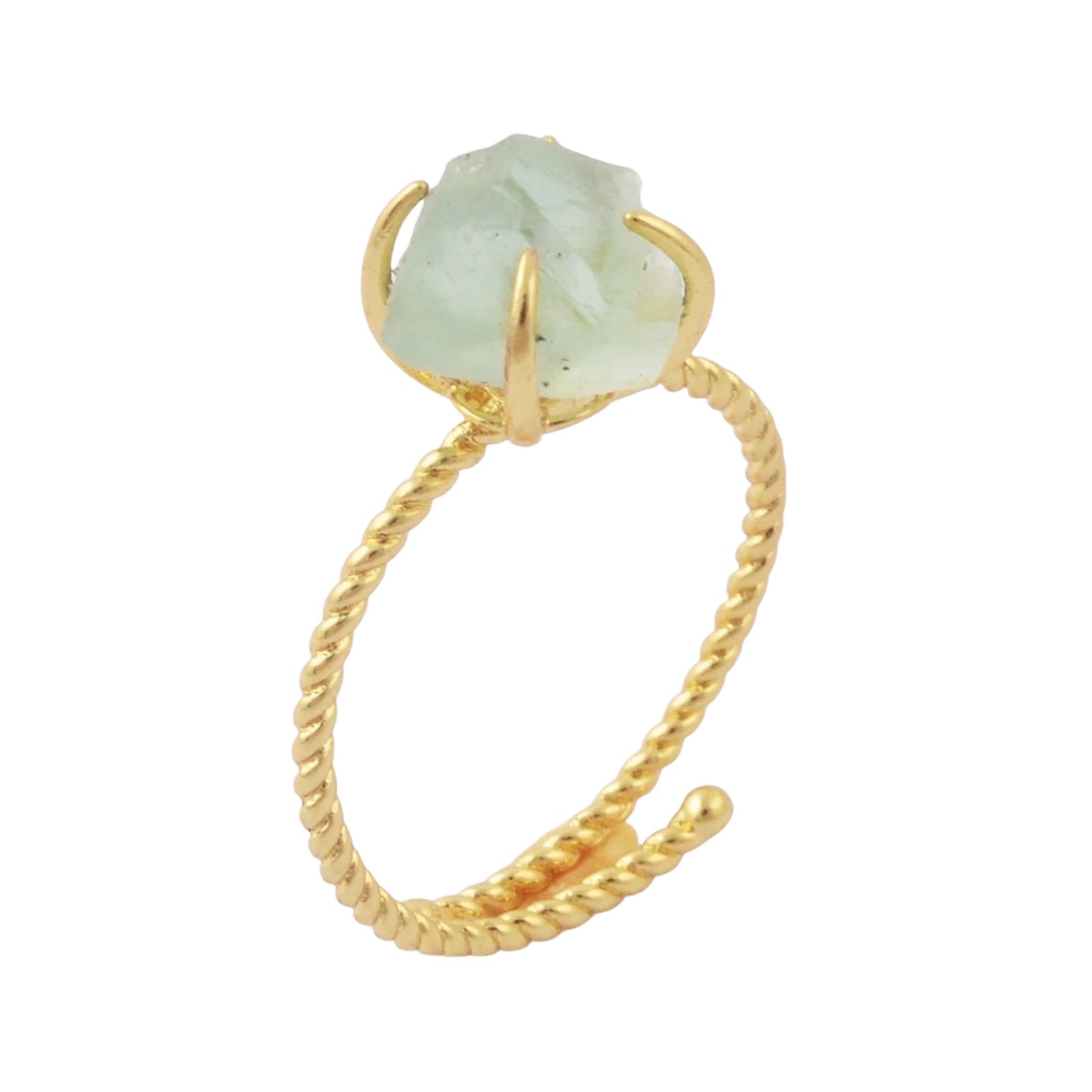 Raw Nugget Claw Ring - Gold