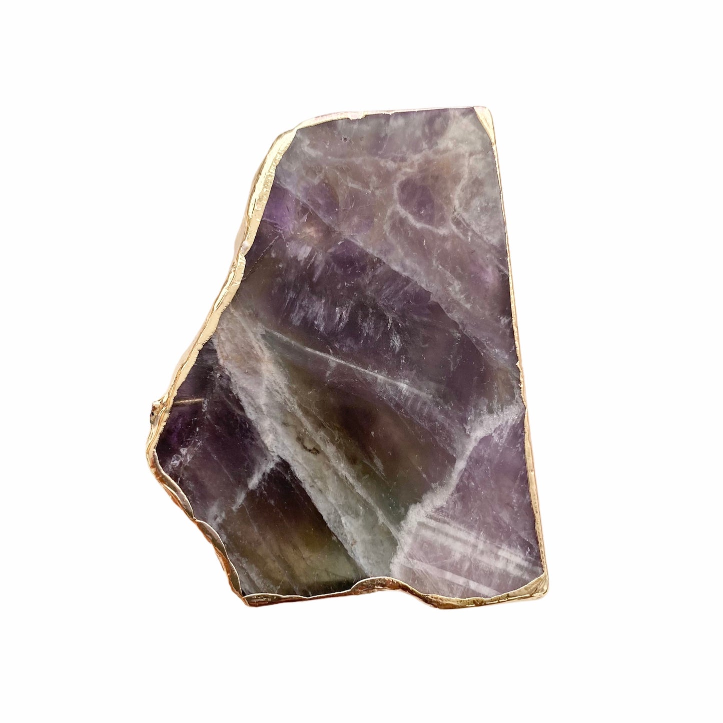 Amethyst Phone Grip with Gold Trim