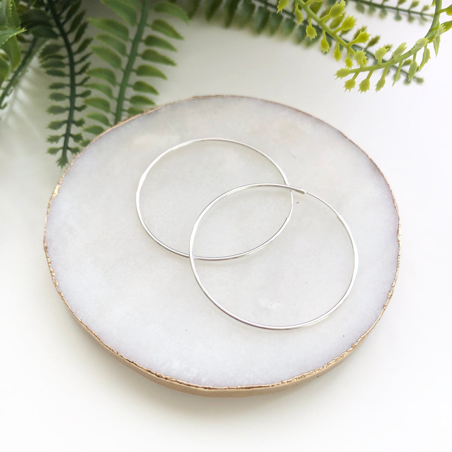Sterling Silver Infinity Hoops - Love & Light Jewels