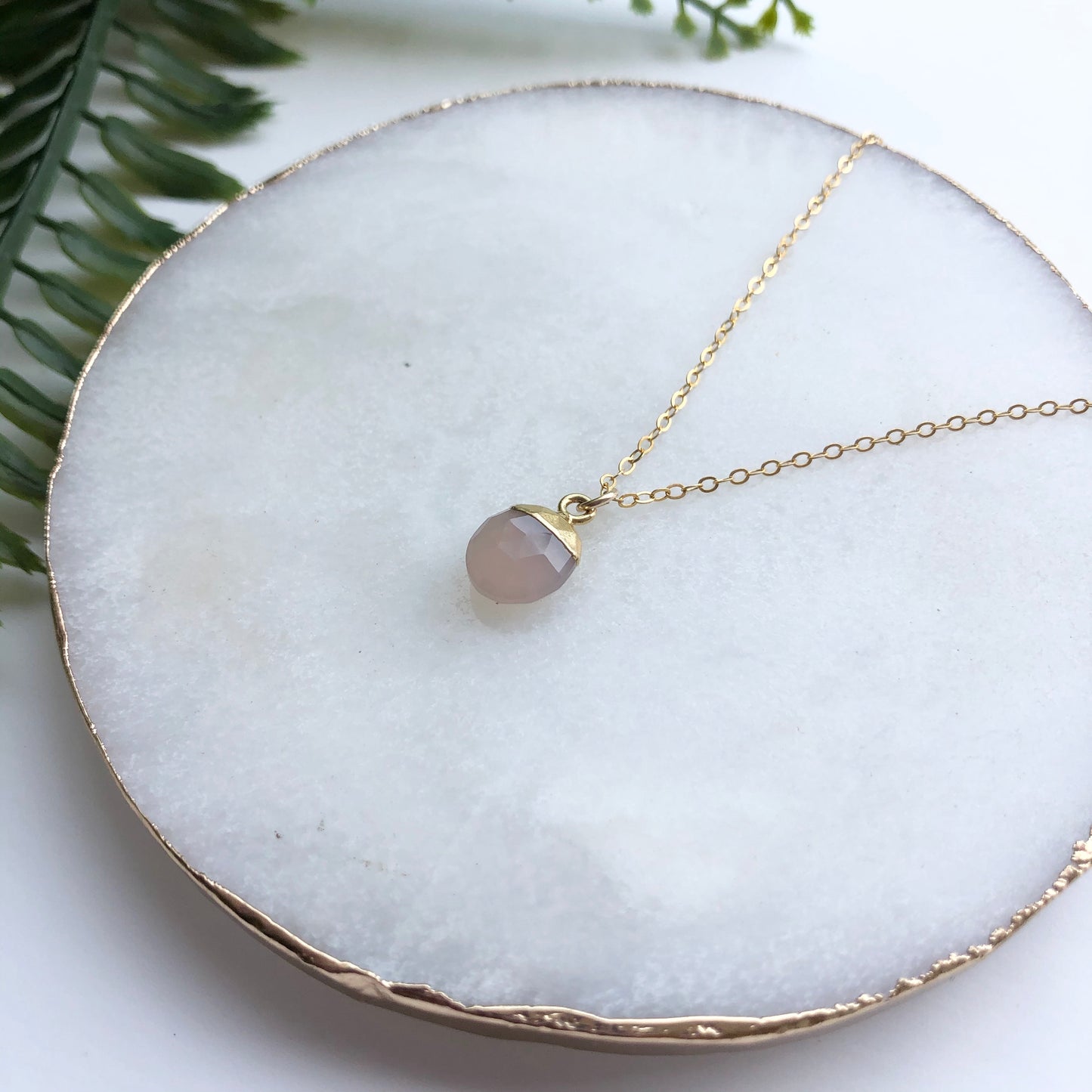 14K Gold Filled Snow Pea Necklace - Love & Light Jewels