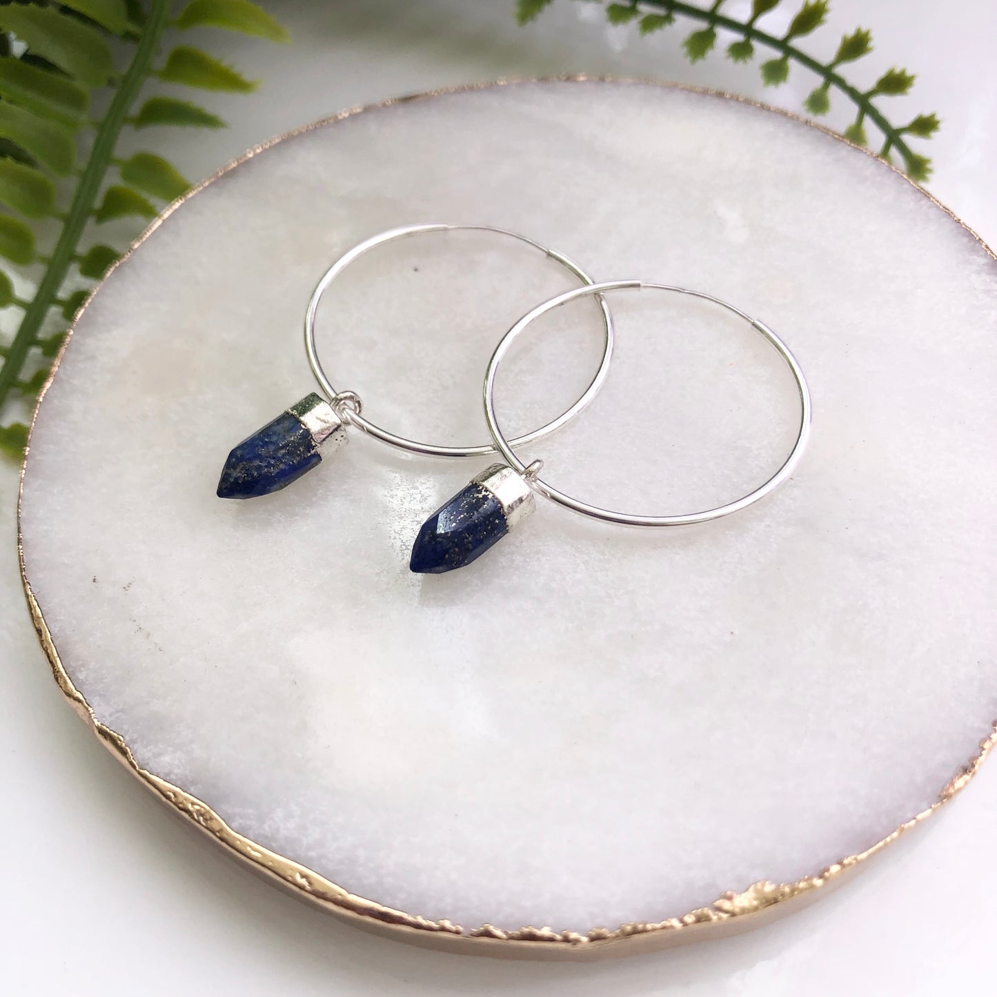 Sterling Silver Pendulum Hoops - Love & Light Jewels