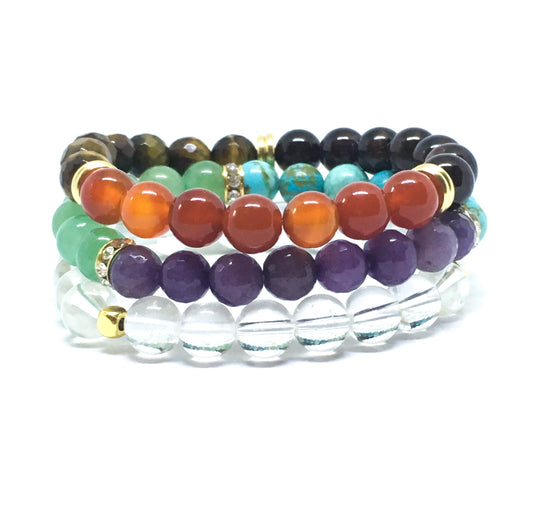 Illuminated Chakras Stack - Love & Light Jewels