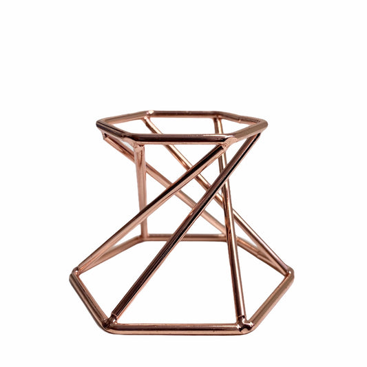 Rose Gold Metal Crystal Stand
