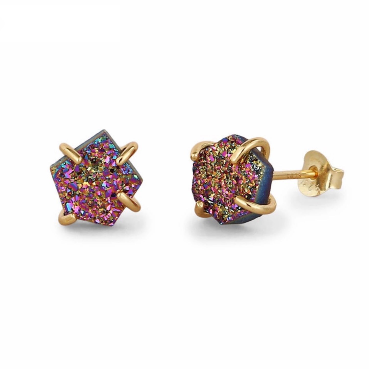 Just A Touch of Druzy Studs - Love & Light Jewels