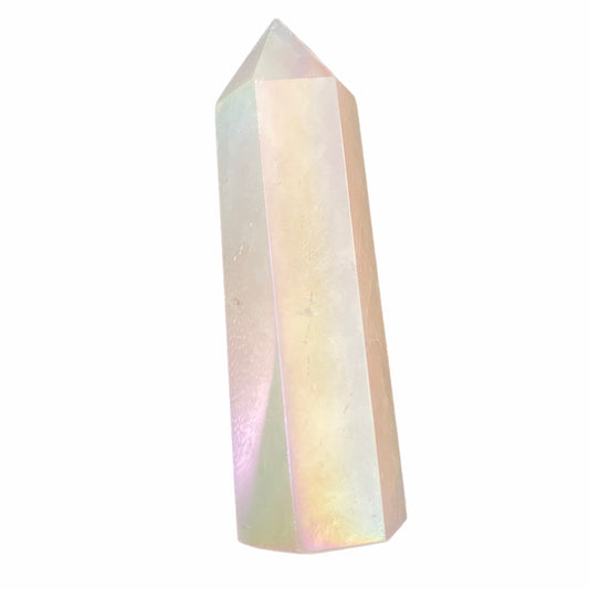 Aura Rose Quartz Standing Point