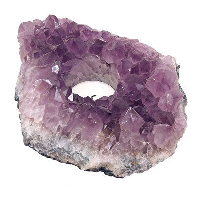 Amethyst Cluster Candle Holder - Love & Light Jewels