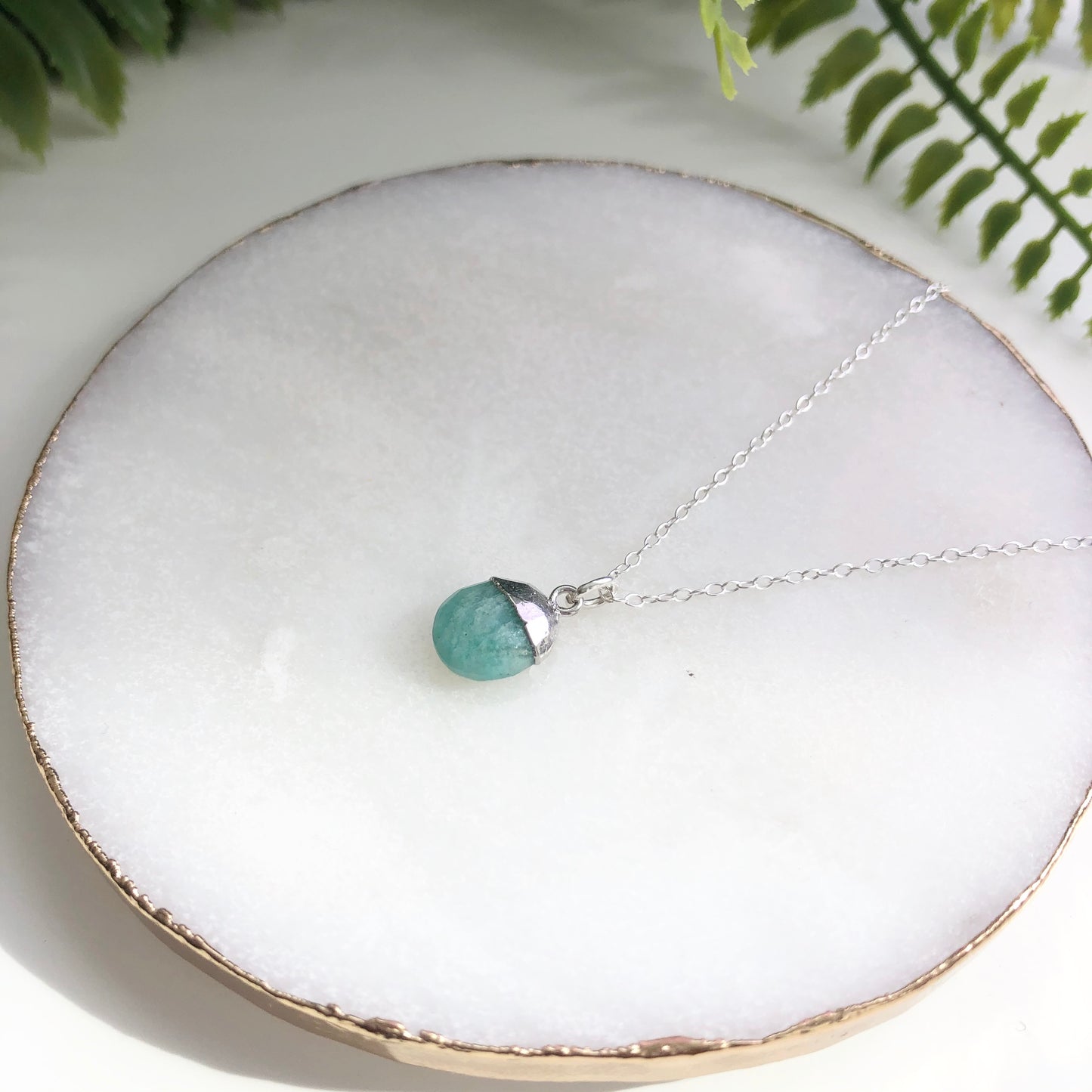 Sterling Silver Snow Pea Necklace