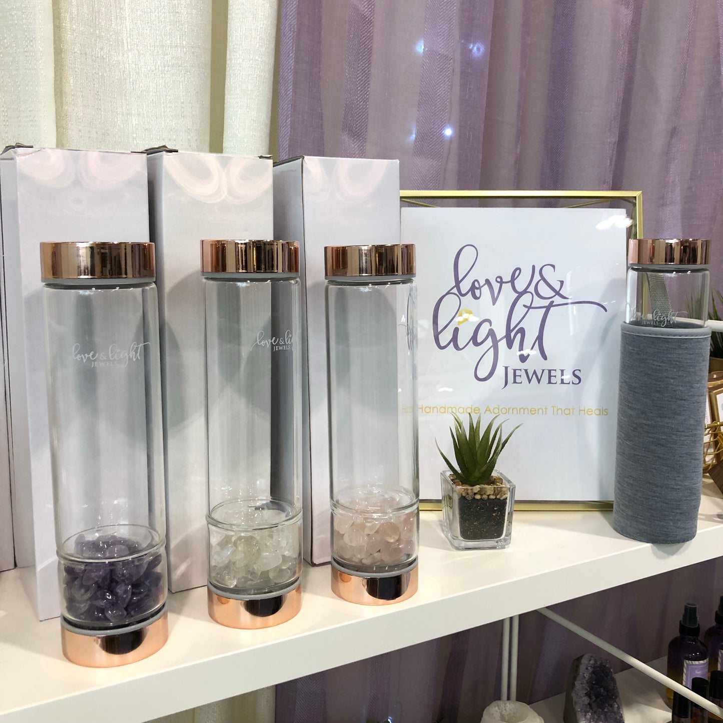 Gemstone Elixir Water Bottle - Love & Light Jewels