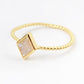 Druzy Stacking Ring - Diamond