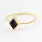 Druzy Stacking Ring - Diamond