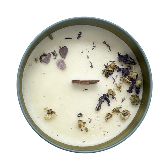 Violets Are Blue Tin Candle