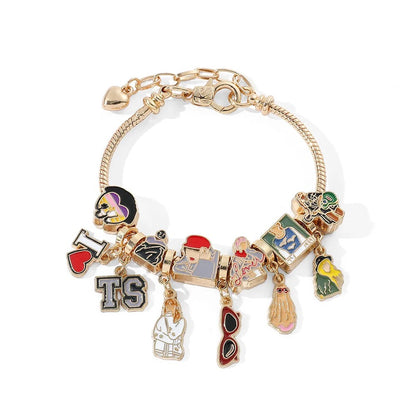 “Total Swiftie” Charm Bracelet