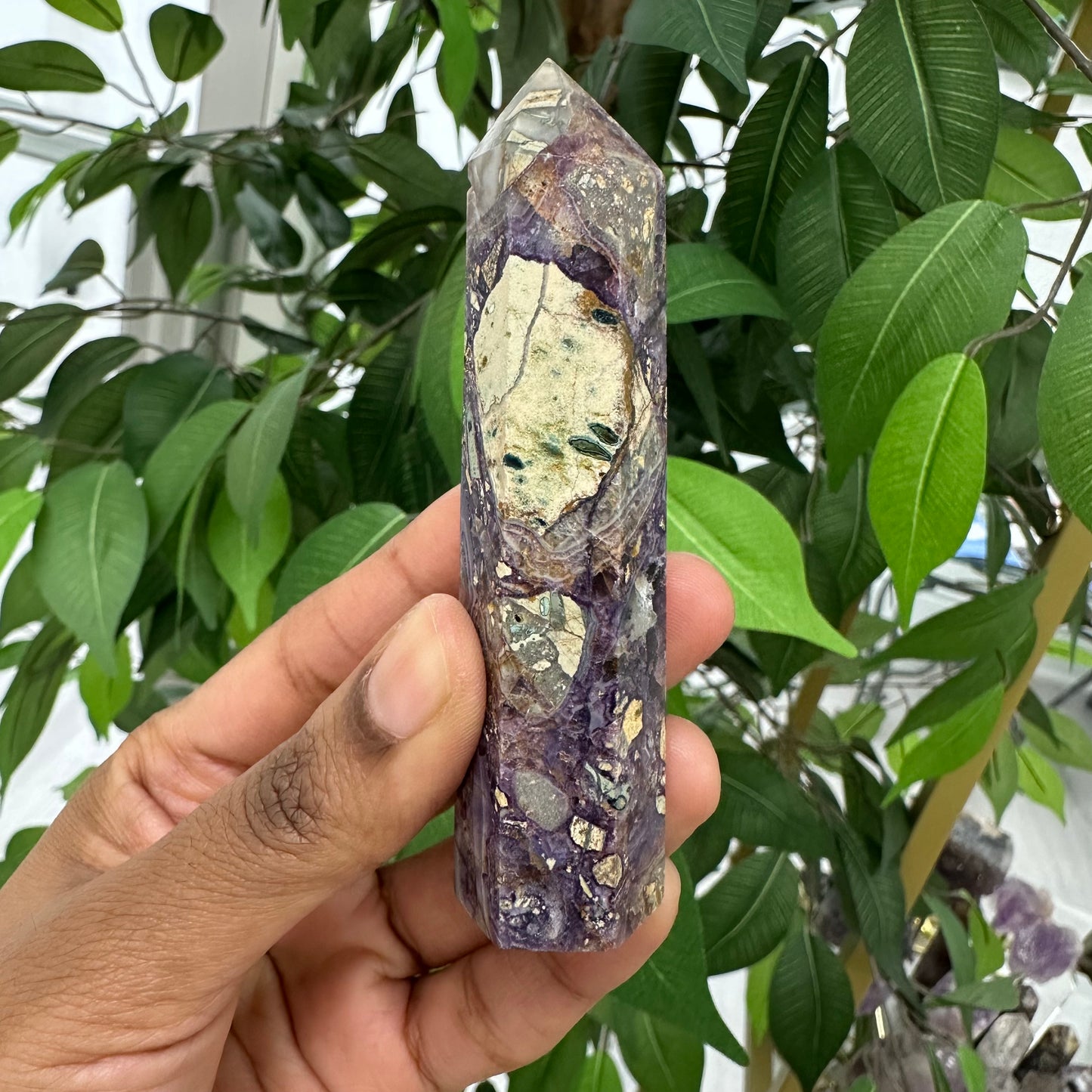 Purple Brecciated Jasper Point