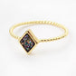 Druzy Stacking Ring - Diamond