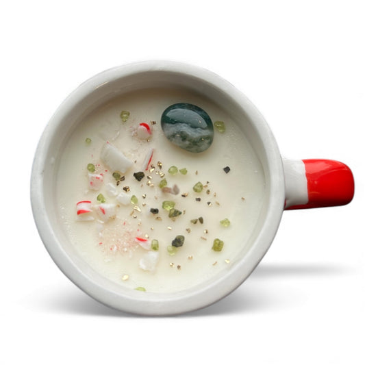 Mr. & Mrs. Claus Christmas Mug Candle