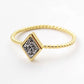 Druzy Stacking Ring - Diamond