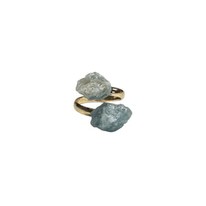 “I Like It Rough” Gemstone Wrap Ring
